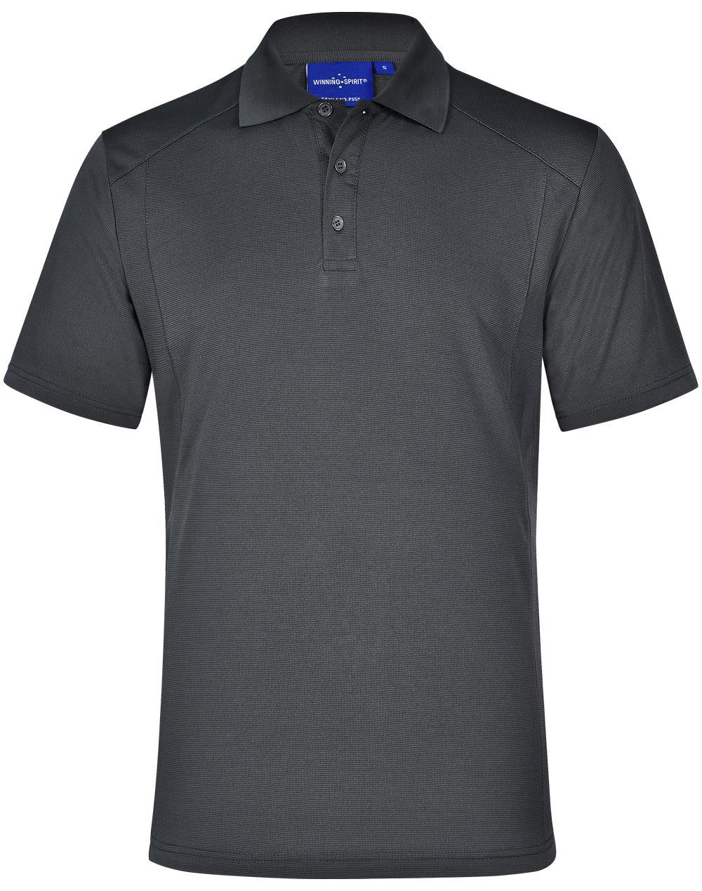 mens bamboo charcoal S/S Polo - Storm Grey