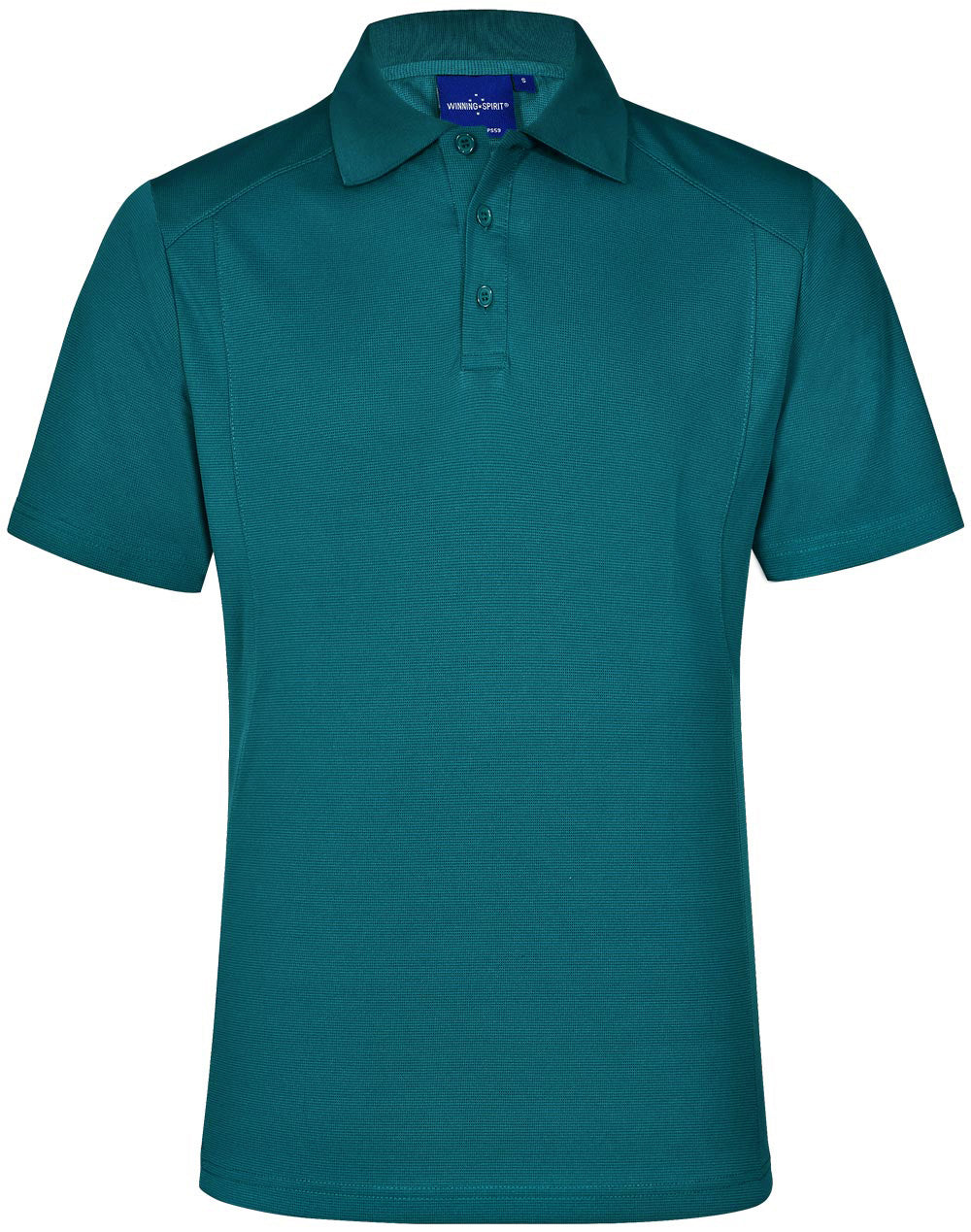 mens bamboo charcoal S/S Polo - Teal