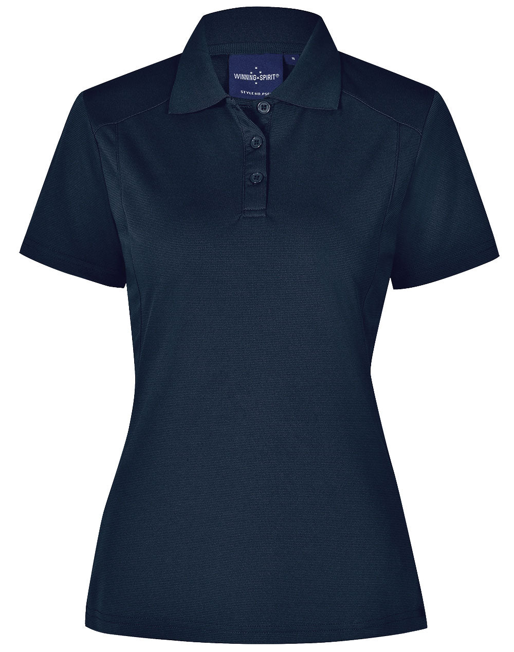 ladies bamboo charcoal S/S Polo - Navy