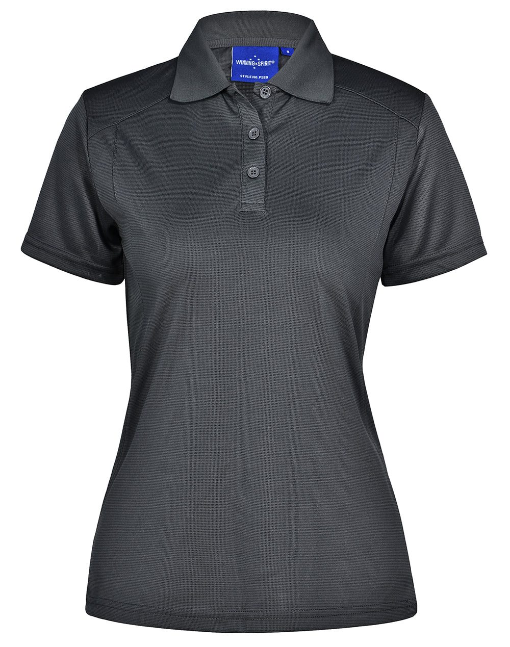 ladies bamboo charcoal S/S Polo - Storm Grey