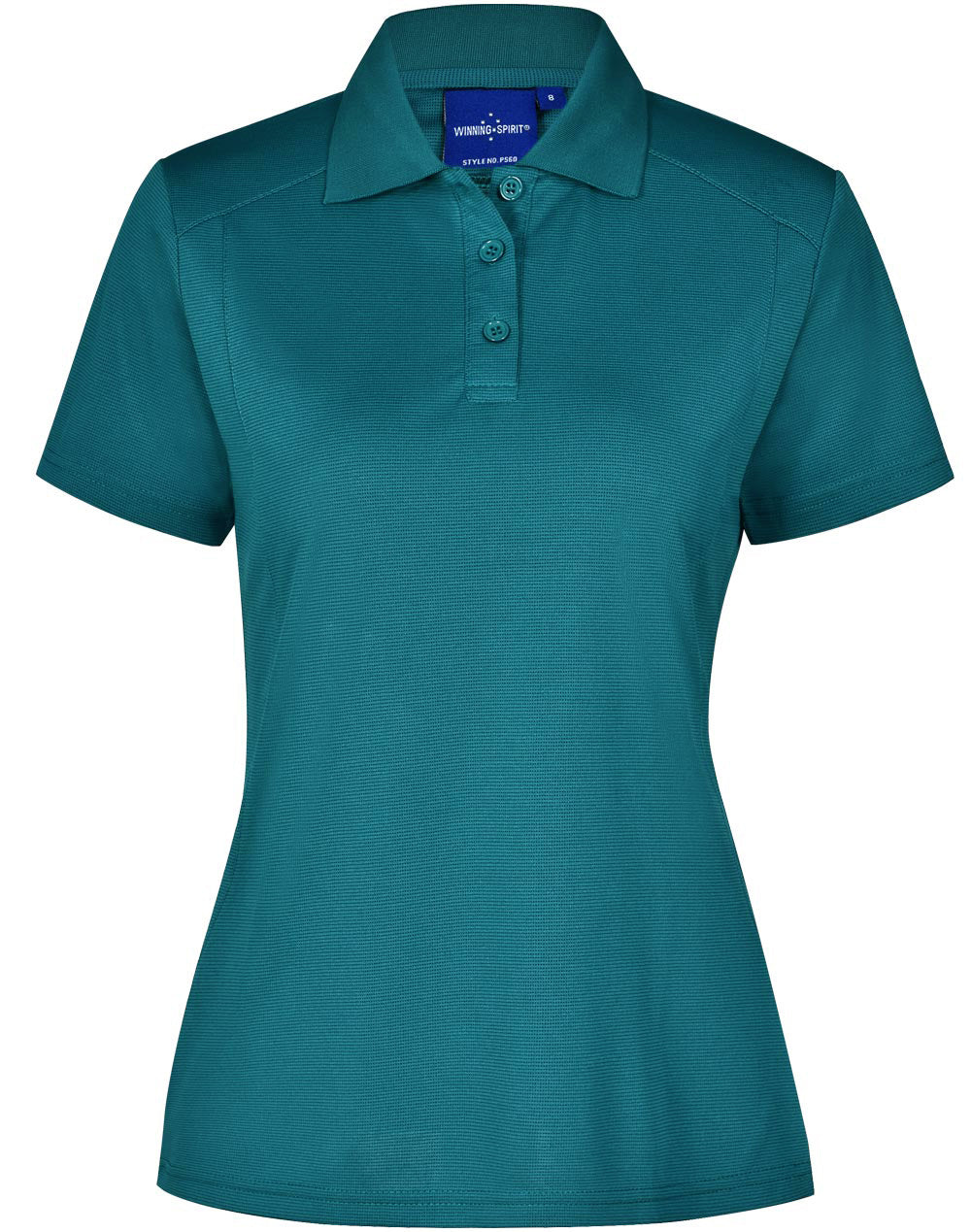 ladies bamboo charcoal S/S Polo - Teal