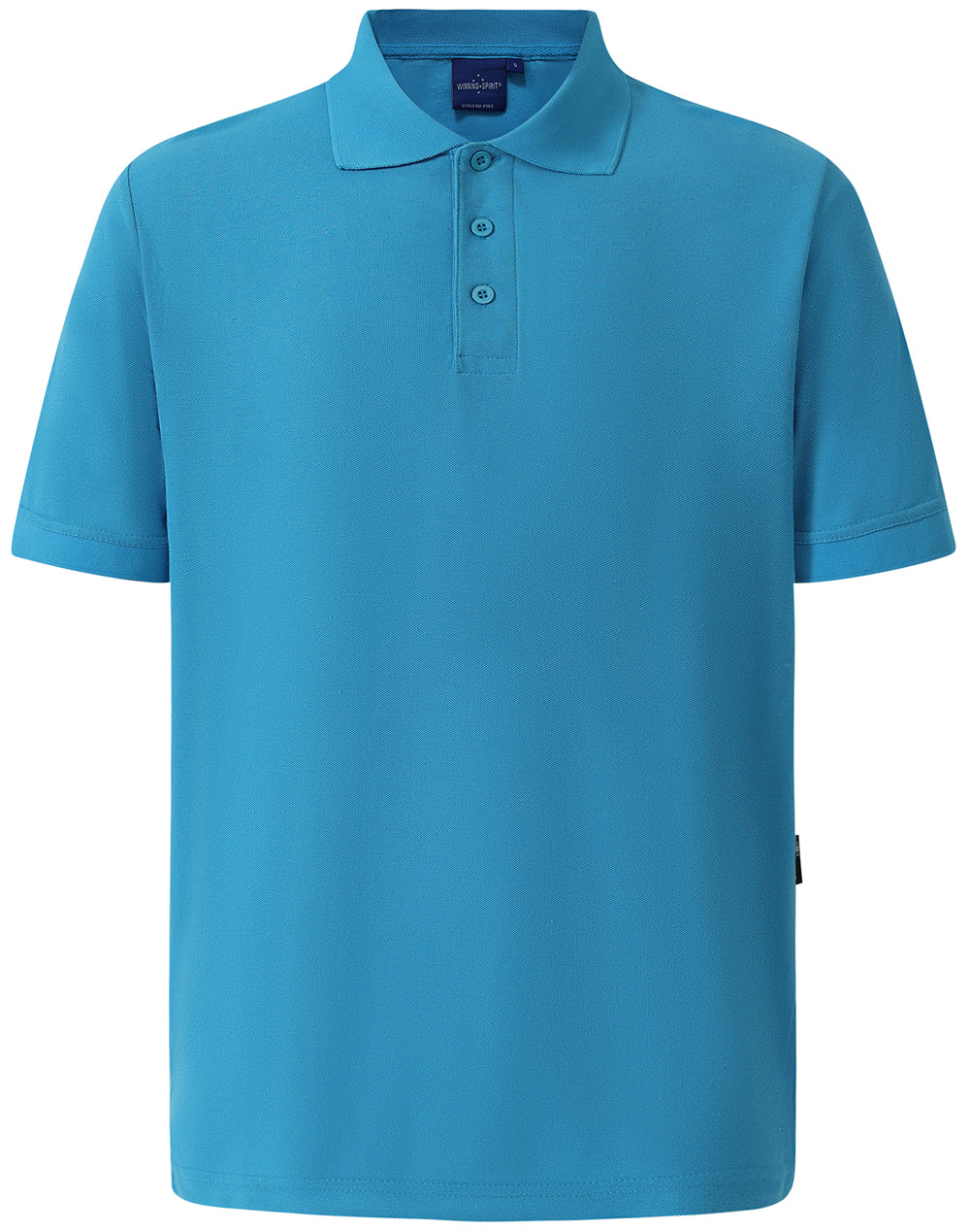 Men's Truedry Pique Polo - Aqua Blue
