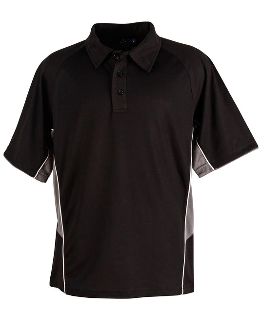 Men's Tri-colour S/L - Black/White/Grey