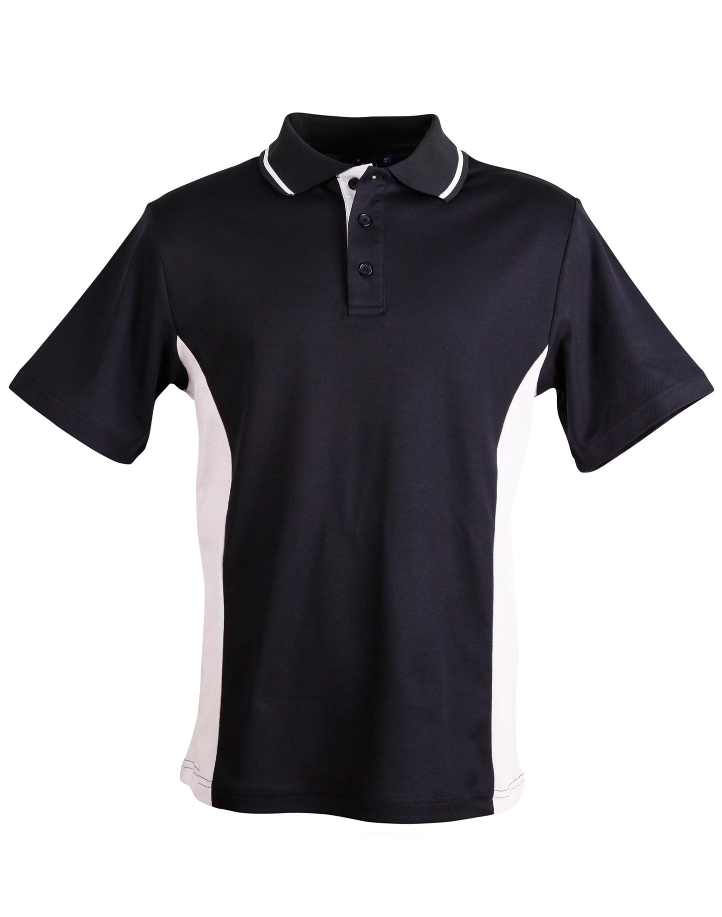 Men's TrueDry Contrast S/S Polo - Navy/White