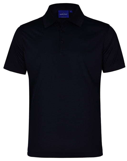 Men's Cooldry Textured Polo - Black