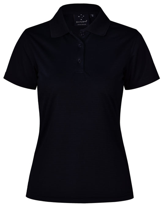 Ladies' Cooldry Textured Polo - Black