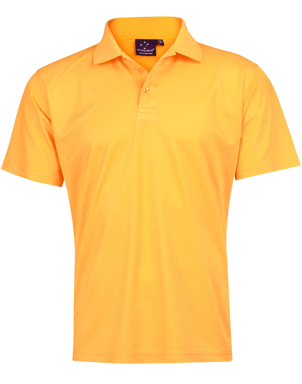 Kids' Cooldry Pique Soild Colour S/S Polo - Gold