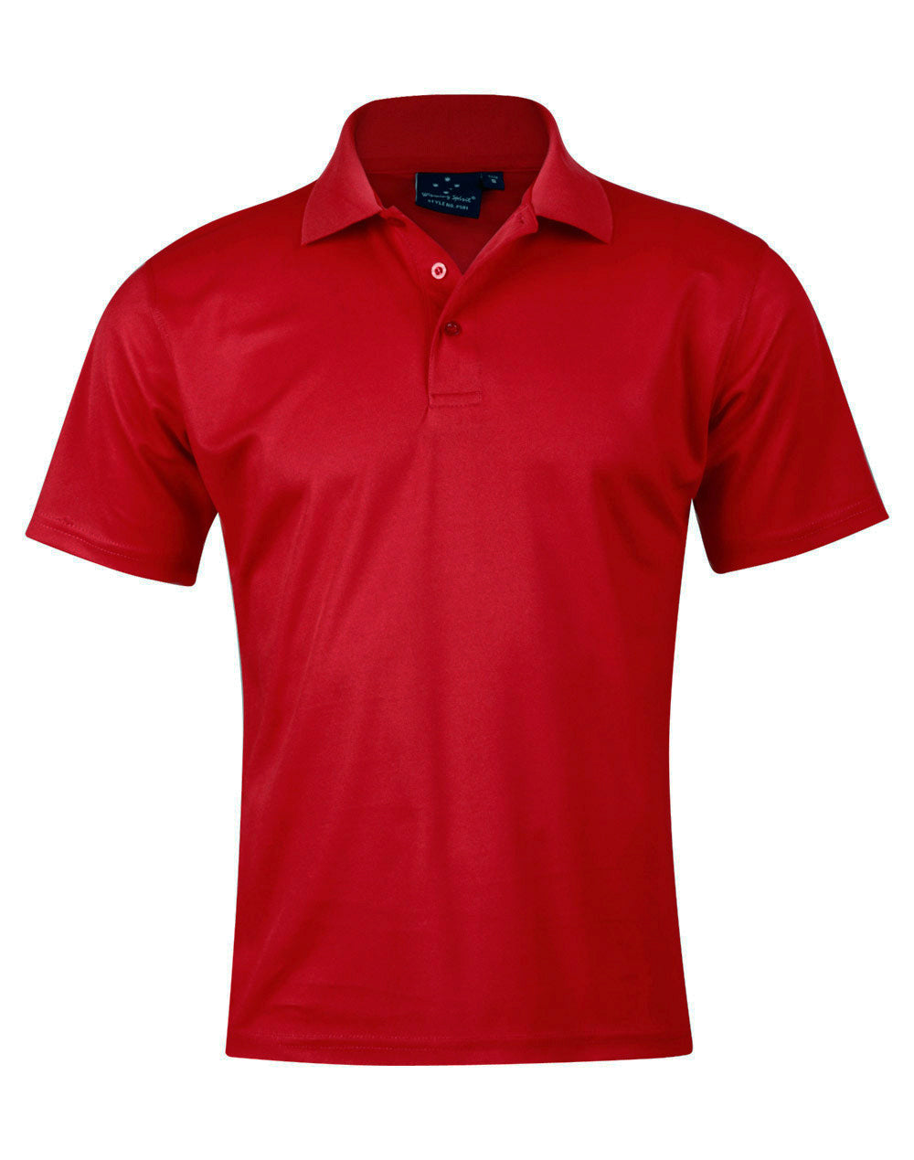 Men's Cooldry Pique Soild Colour S/S Polo - Red