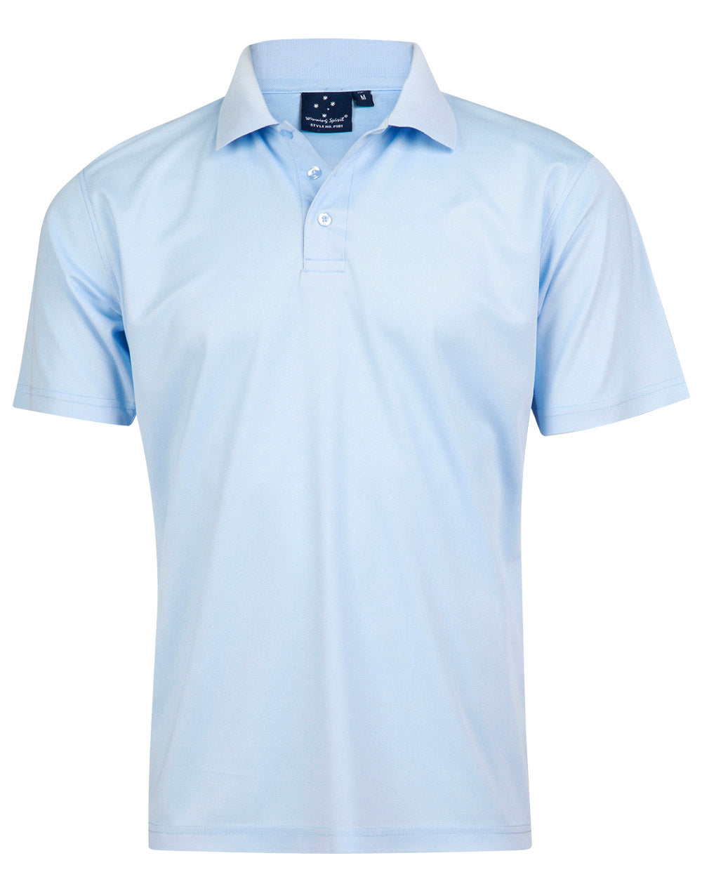 Men's Cooldry Pique Soild Colour S/S Polo - Skyblue