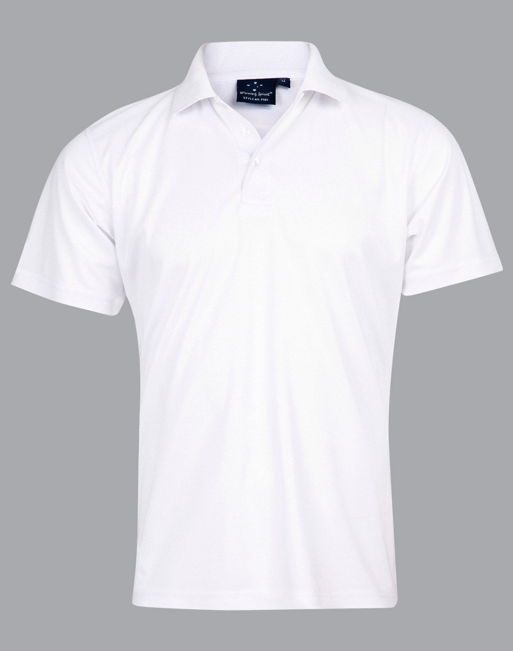 Men's Cooldry Pique Soild Colour S/S Polo - White