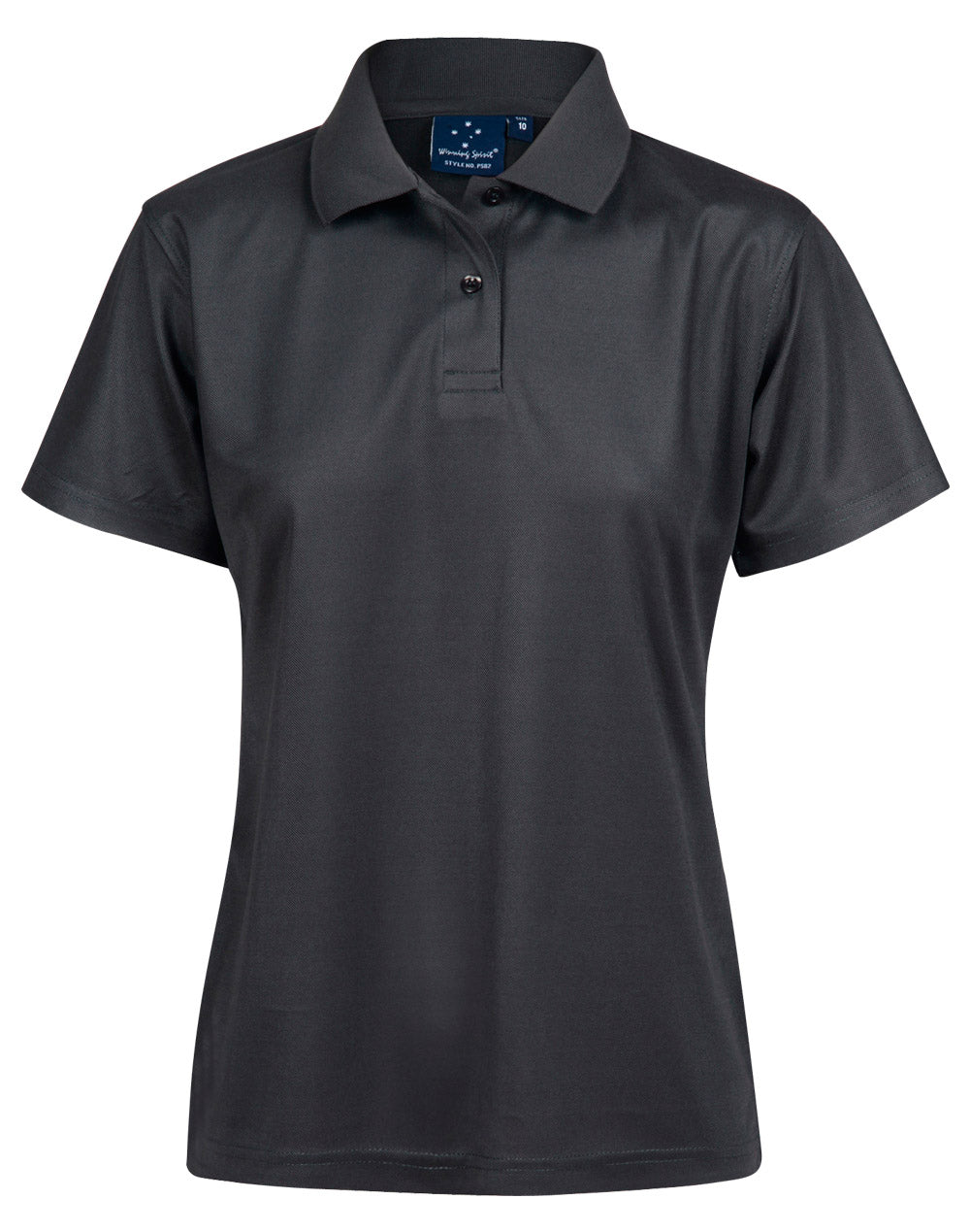 Ladies' Cooldry Pique Soild Colour S/S Polo - Charcoal
