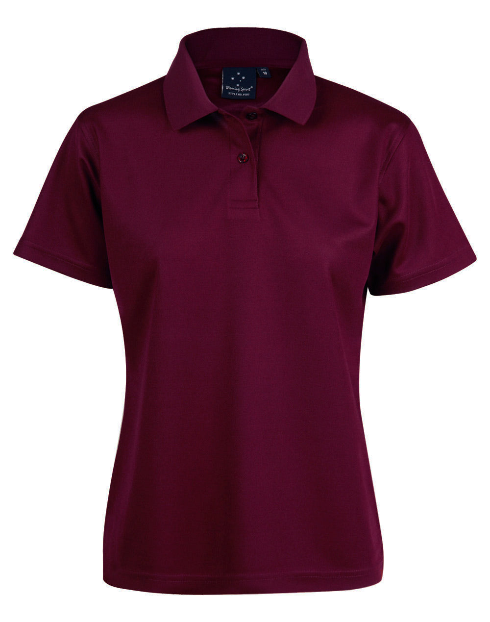 Ladies' Cooldry Pique Soild Colour S/S Polo - Maroon