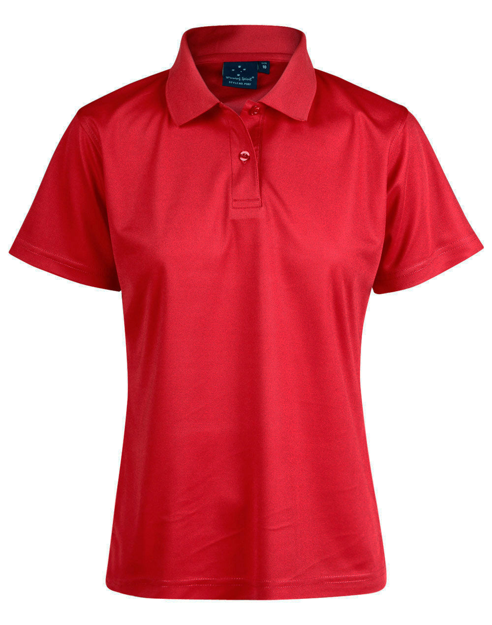 Ladies' Cooldry Pique Soild Colour S/S Polo - Red