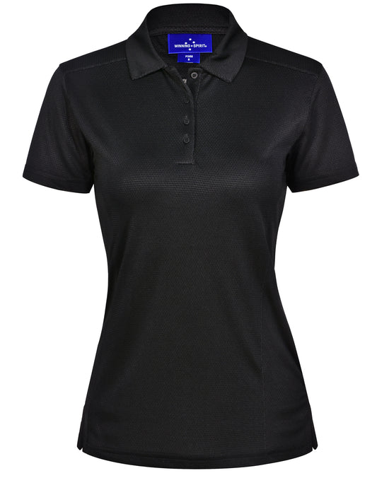 Ladies' Bamboo Charcoal Corporate S/S Polo - Black