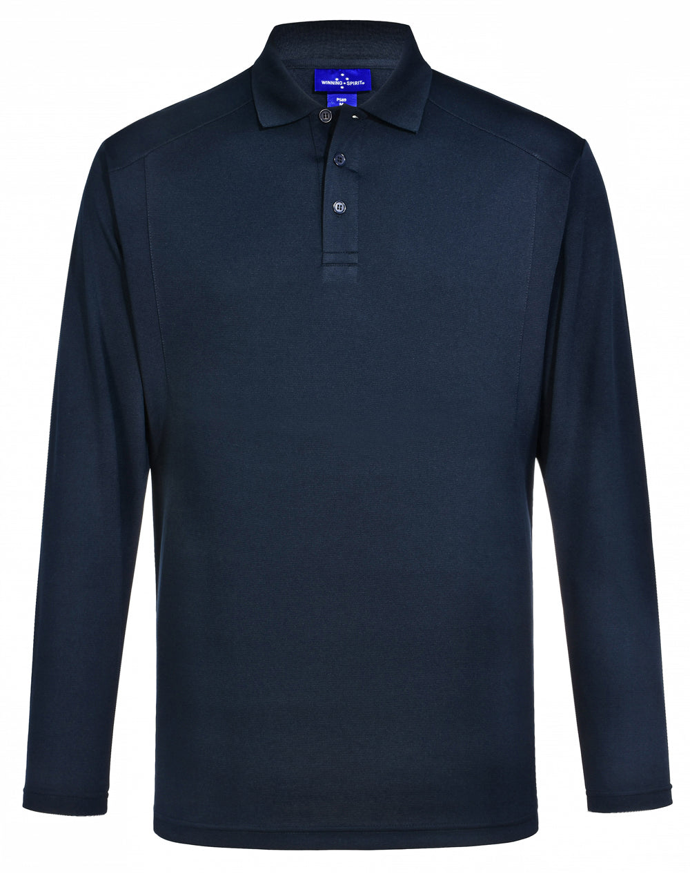 Men's Bamboo Charcoal L/S Polo - Navy