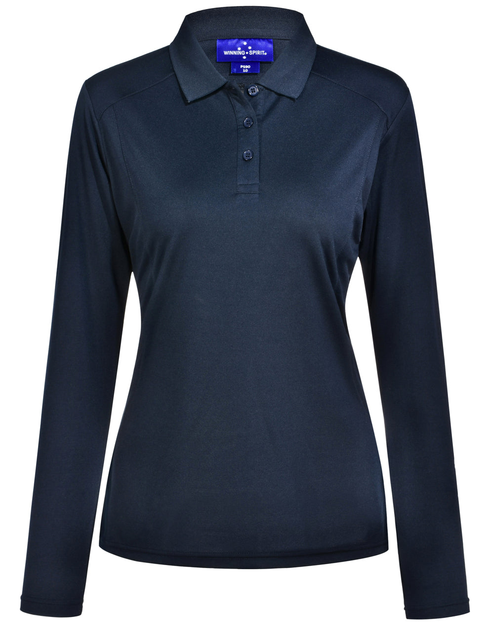 Ladies' Bamboo Charcoal L/S Polo - Navy