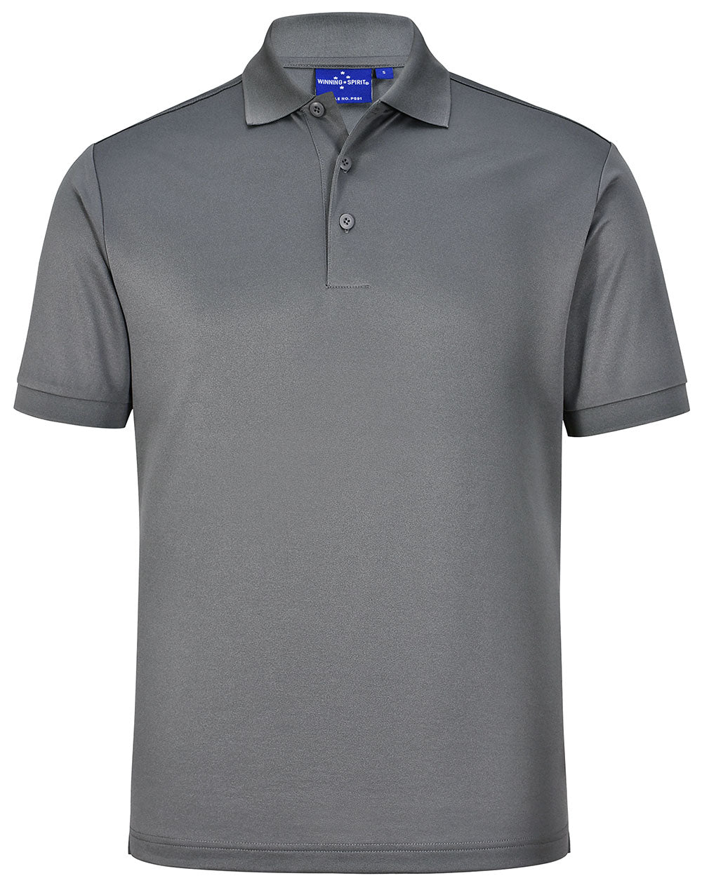 Men's Sustainable Poly/Cotton Corporate S/S Polo - Ash