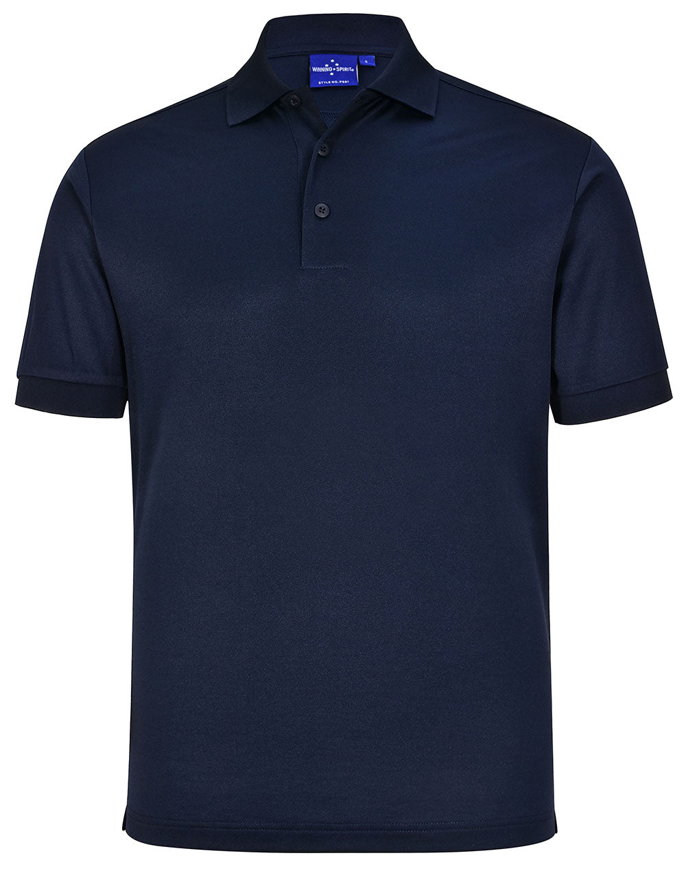 Men's Sustainable Poly/Cotton Corporate S/S Polo - Navy