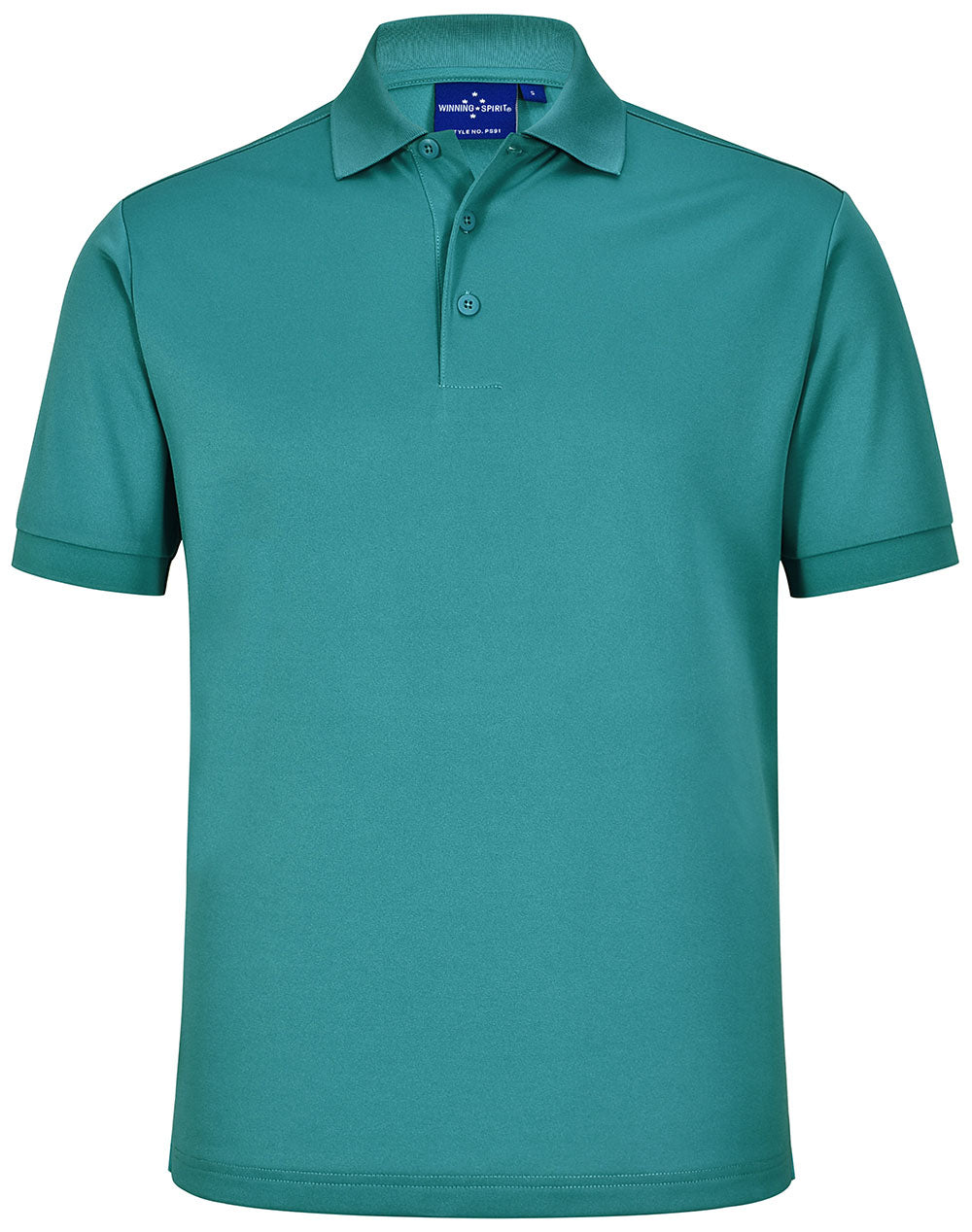 Men's Sustainable Poly/Cotton Corporate S/S Polo - Teal