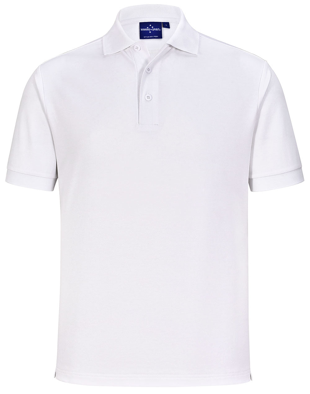 Men's Sustainable Poly/Cotton Corporate S/S Polo - White