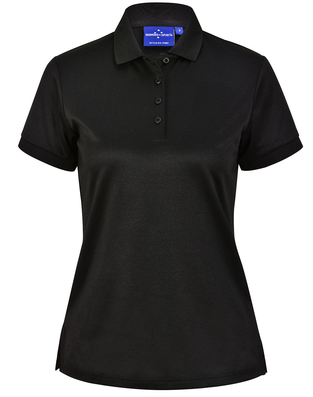 Ladies' Sustainable Poly/Cotton Corporate S/S Polo - Black