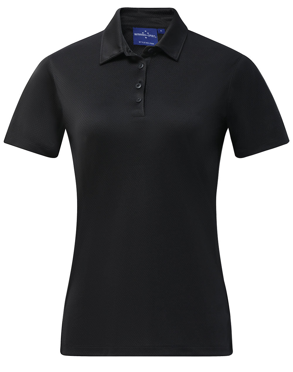 Ladies' Sustainable Jacquard Knit S/S Polo - Coal